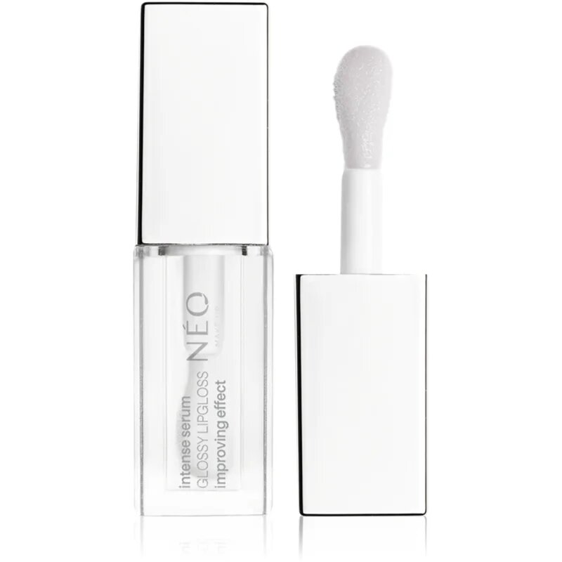 NEO MAKE UP Intense Serum Glossy Lipgloss гланц-грижа за устни цвят 01 Transparent 5 мл.