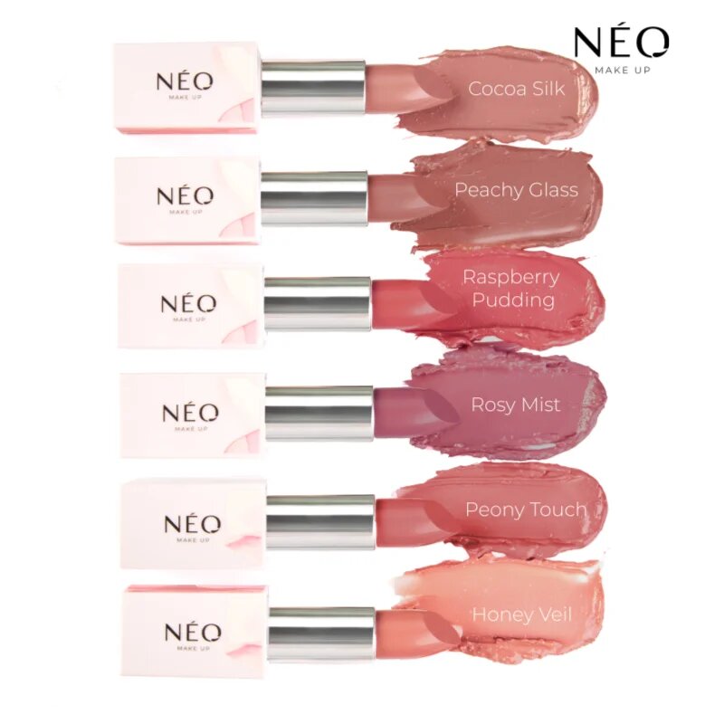 NEO MAKE UP Intense Serum Sheer Lipstick кремообразно хидратиращо червило цвят 04 Raspberry Pudding 4.3 гр.