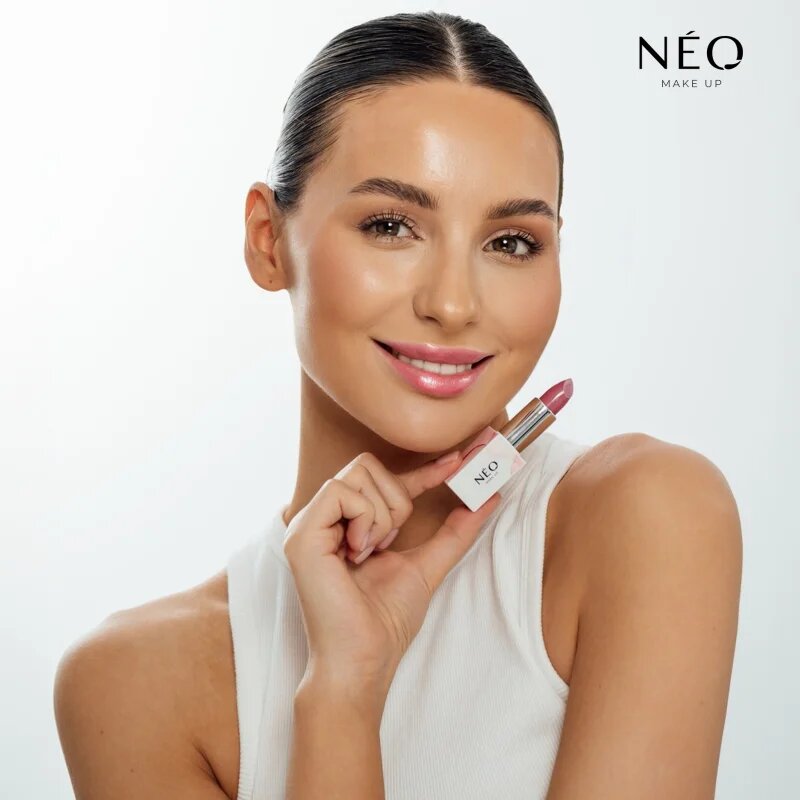 NEO MAKE UP Intense Serum Sheer Lipstick кремообразно хидратиращо червило цвят 04 Raspberry Pudding 4.3 гр.