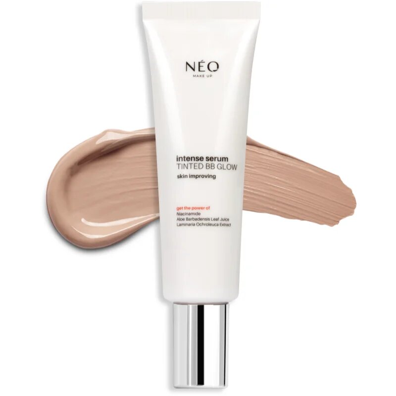 NEO MAKE UP Intense Serum Tinted BB Glow Cream oсвежаващ BB крем SPF 50 цвят Deep Glow 30 мл.