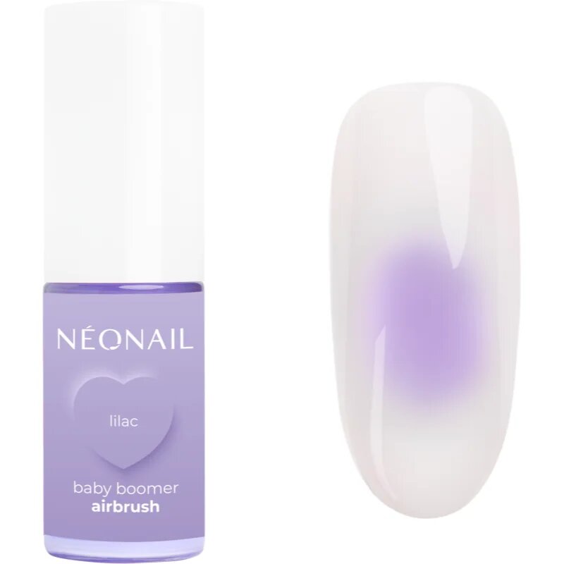 NeoNail Baby Boomer Airbrush цветна пудра за нокти цвят Lilac 5 гр.