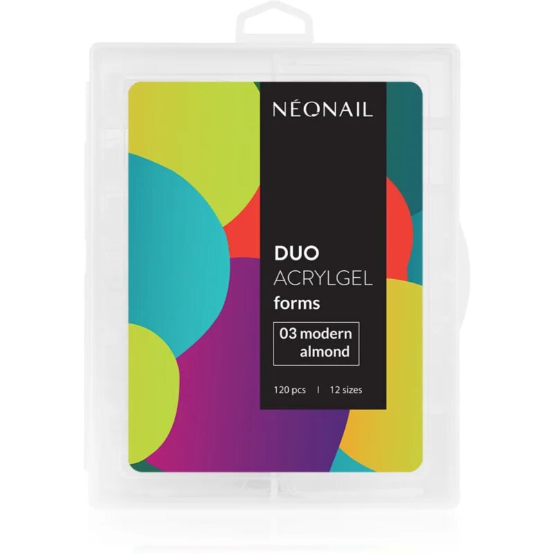 NeoNail Duo Acrylgel Forms шаблони за нокти тип 03 Modern Almond 120 бр.