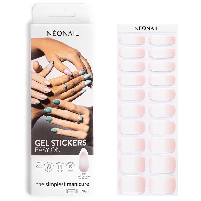 NeoNail Easy On Gel Stickers Стикери за нокти с използване на UV/LED лампа цвят M09 20 бр.