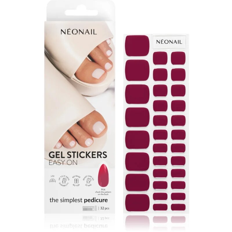 NeoNail Easy On Gel Stickers Стикери за нокти с използване на UV/LED лампа цвят P06 32 бр.
