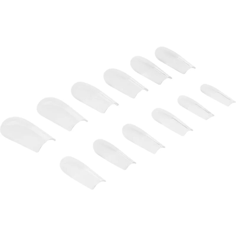 NeoNail Flexi Tips Invisible Изкуствени нокти тип 02 Clear Square 300 бр.