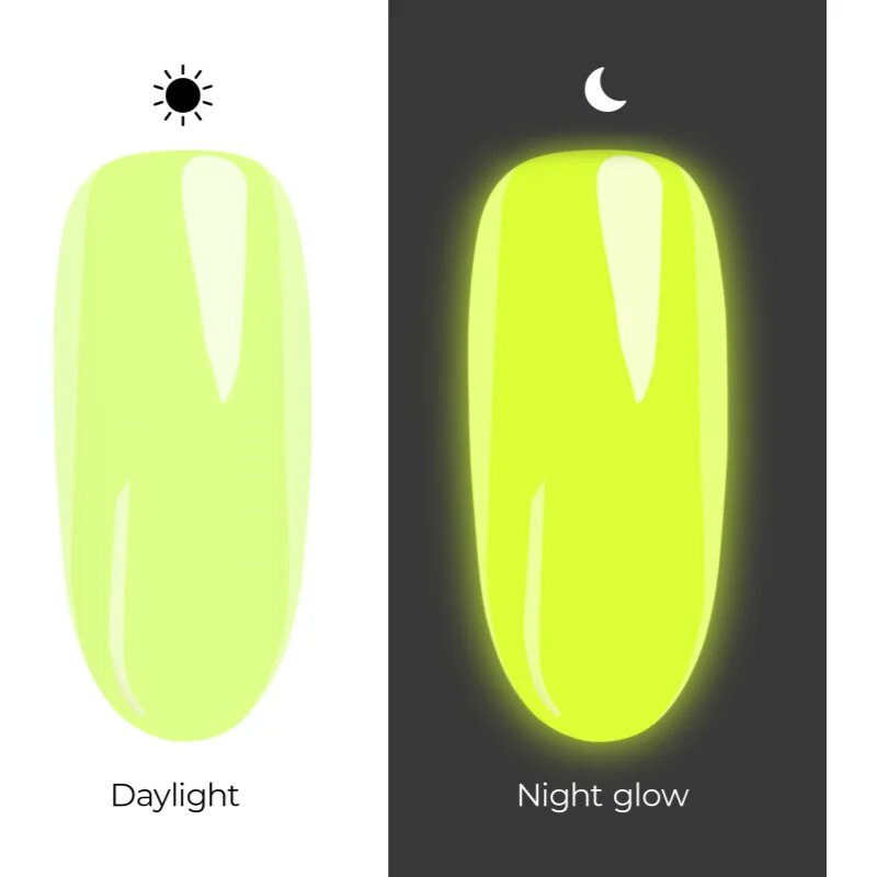 NeoNail Let Them Glow гел лак за нокти светещ на тъмно цвят Luminous Beats 7.2 мл.