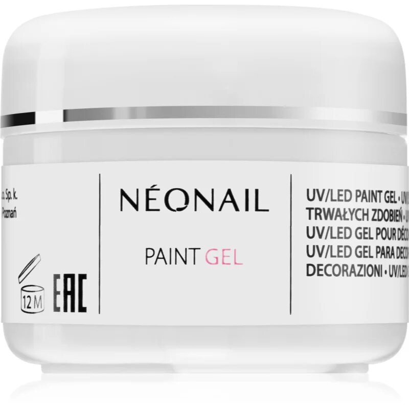 NeoNail Paint Gel White Rose гел за гел и акрилни нокти 5 мл.