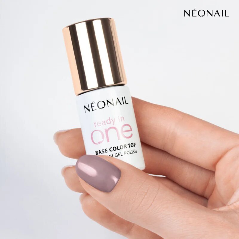 NeoNail Ready In One 3in1 UV Gel Polish гел лак за нокти с диамантен прах цвят 08 One Mauve 7.2 мл.