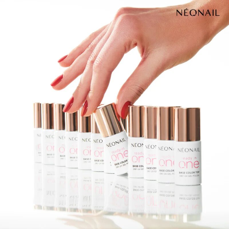 NeoNail Ready In One 3in1 UV Gel Polish гел лак за нокти с диамантен прах цвят 08 One Mauve 7.2 мл.