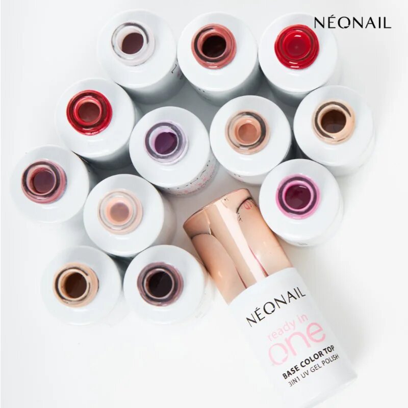 NeoNail Ready In One 3in1 UV Gel Polish гел лак за нокти с диамантен прах цвят 08 One Mauve 7.2 мл.