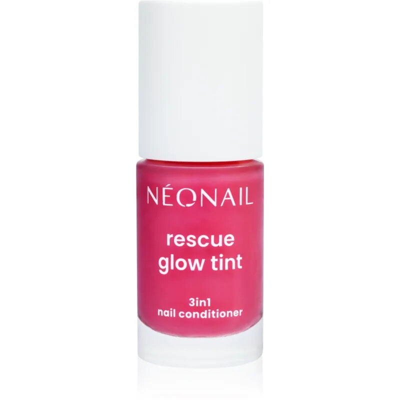 NeoNail Rescue Glow Tint 3in1 Nail Conditioner подхранващ лак за нокти цвят Magenta Pink 7.2 мл.