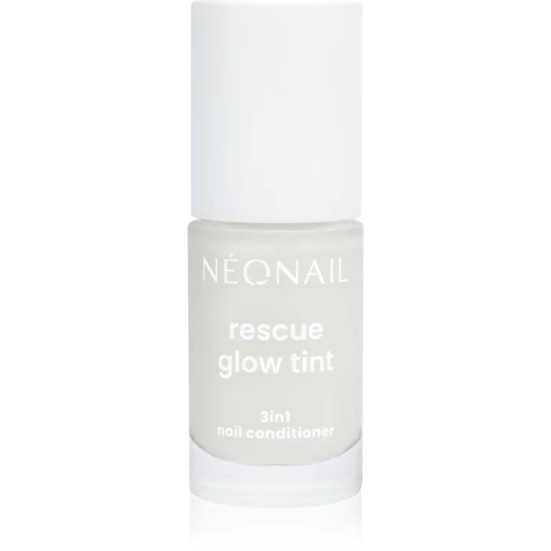 NeoNail Rescue Glow Tint 3in1 Nail Conditioner подхранващ лак за нокти цвят Milky White 7.2 мл.