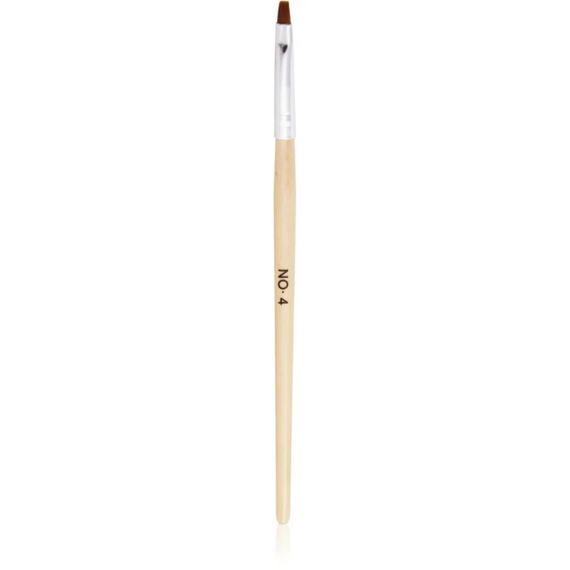 NeoNail Wooden Brush четка за нанасяне на гелообразни продукти тип No. 4 1 бр.