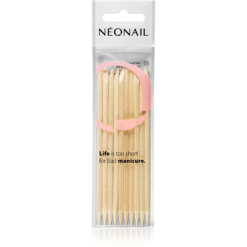 NeoNail Wooden Sticks дървено приспособление за избутване кожичките на ноктите 10 бр.