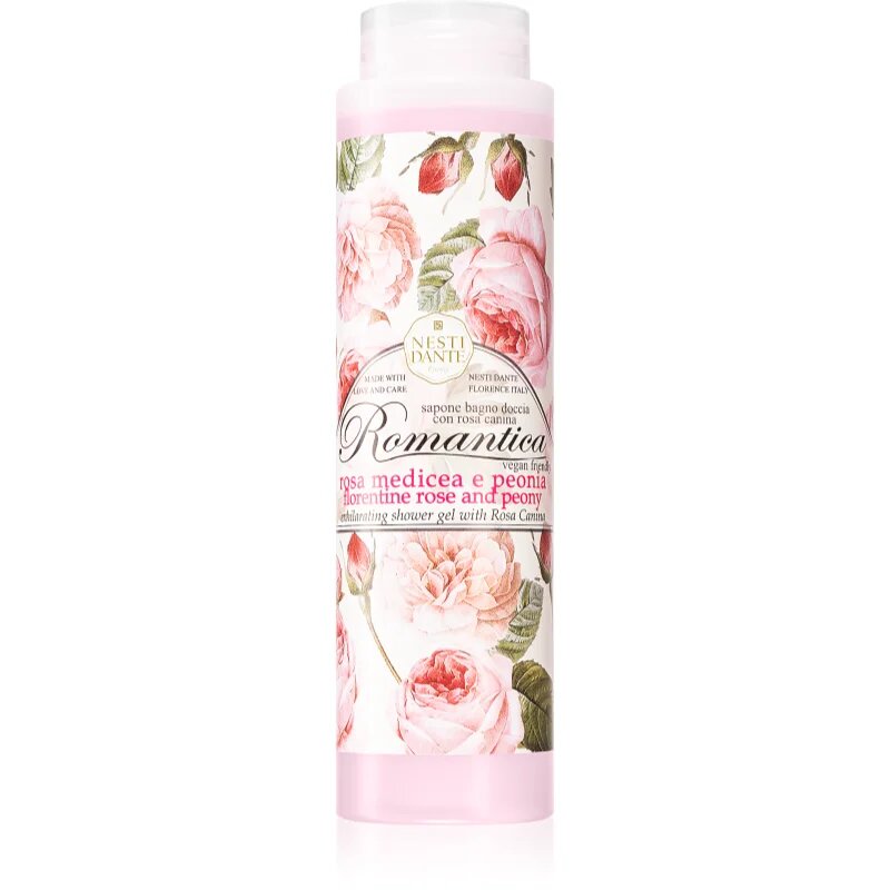 Nesti Dante Romantica Florentine Rose and Peony душ-гел и пяна за вана 300 мл.