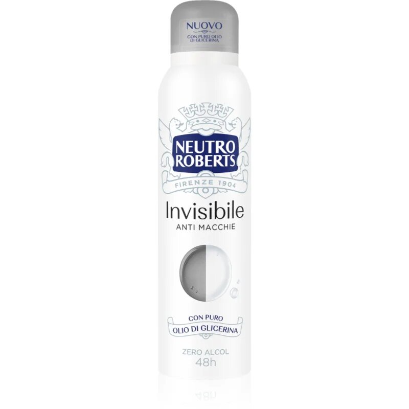 Neutro Roberts Invisible Anti Macchie освежаващ дезодорант с 48 часов ефект 150 мл.