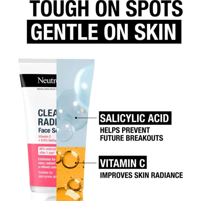 Neutrogena Clear & Radiant пилинг 150 мл.