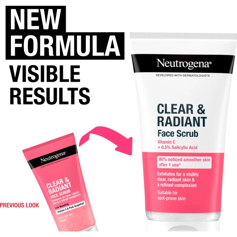 Neutrogena Clear & Radiant пилинг 150 мл.