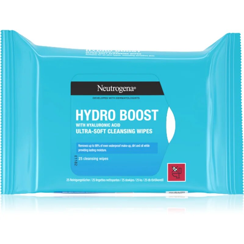 Neutrogena Hydro Boost® фини почистващи кърпички 25 бр.