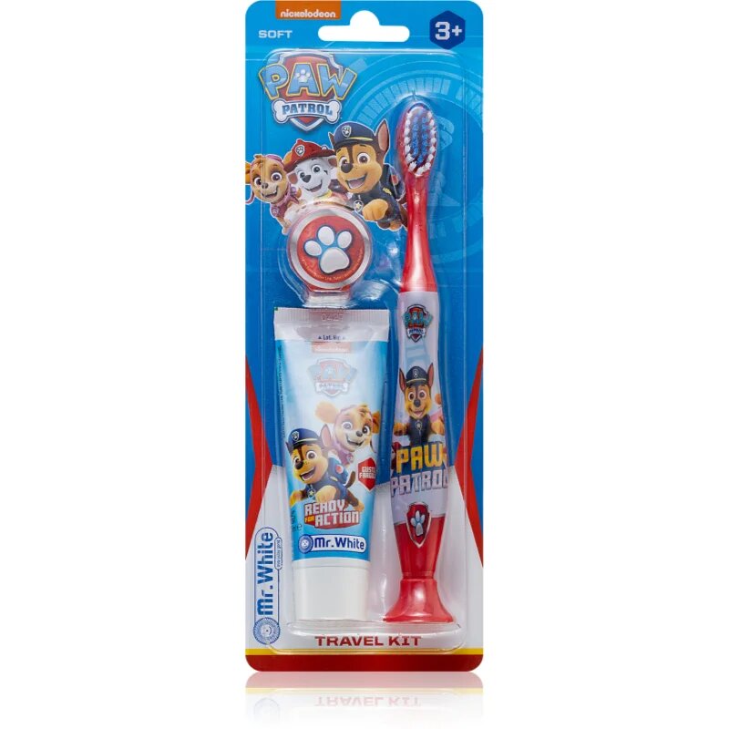 Nickelodeon Paw Patrol Travel Kit Комплект за дентална грижа за деца 3y+ Soft 1 бр.