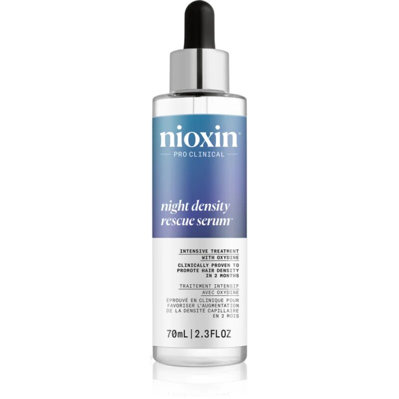 Nioxin Night Density Rescue Serum нощна грижа за разредена коса 70 мл.