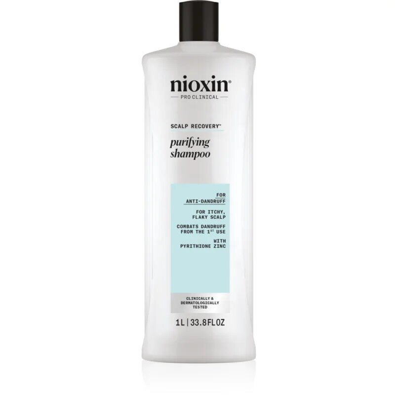 Nioxin Scalp Recovery Purifying Shampoo шампоан за оредяваща и сплескана коса против пърхот 1000 мл.