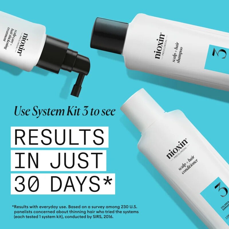Nioxin System 3 Scalp + Hair Thickening Treatment грижа без отмиване за разредена коса 100 мл.