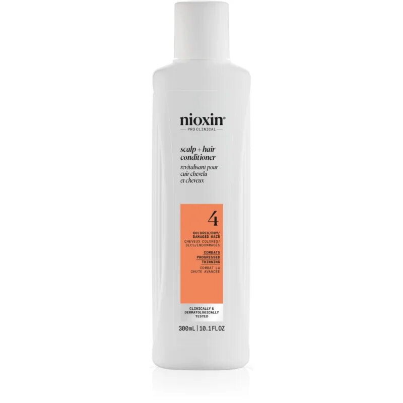 Nioxin System 4 Scalp + Hair Conditioner хидратиращ и подхранващ балсам за боядисана и увредена коса 300 мл.