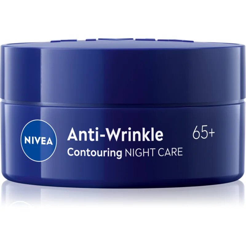 Nivea Anti-Wrinkle Contouring нощен лифтинг крем за определяне контурите на лицето за изглаждане на контурите 65+ 50 мл.