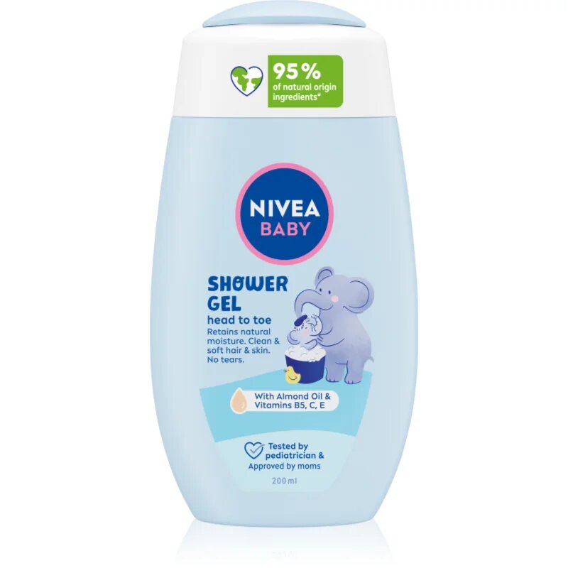Nivea BABY душ гел за тяло и коса 200 мл.