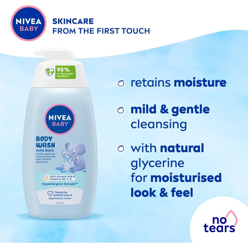 Nivea BABY нежен душ гел 450 мл.