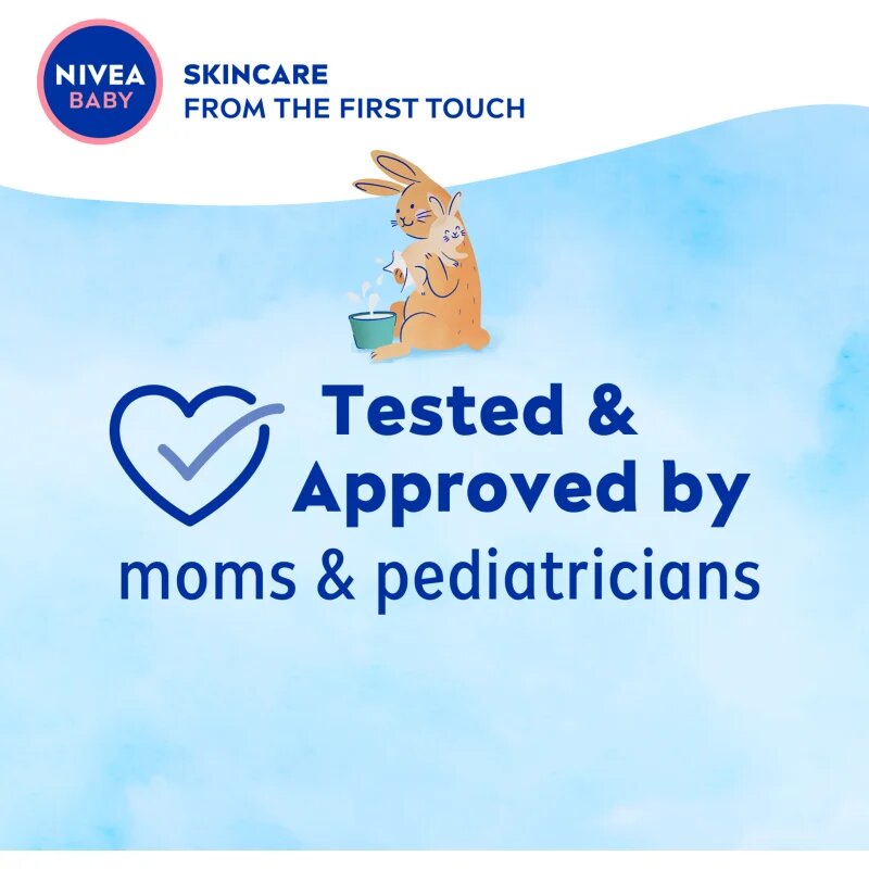 Nivea BABY Pure Water освежаващи мокри кърпички 57 бр.