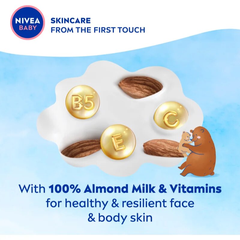 Nivea BABY Soft хидратиращ крем за лице и тяло 200 мл.