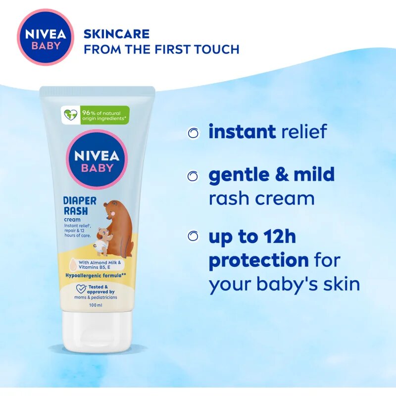 Nivea BABY защитен крем за всекидневна грижа за дупето 100 мл.