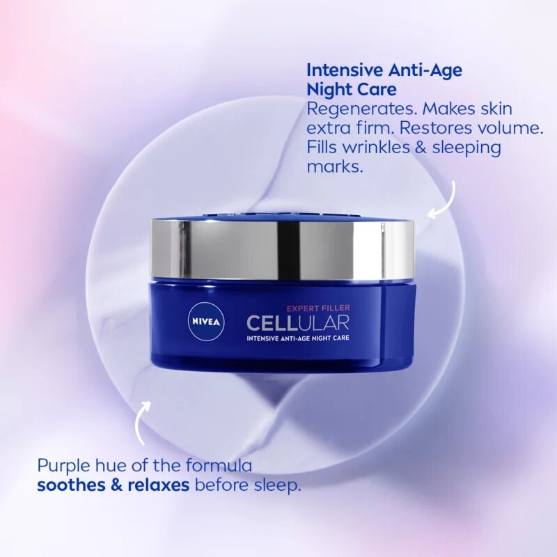 Nivea Cellular Anti-Age нощен подмладяващ крем 40+ 50 мл.