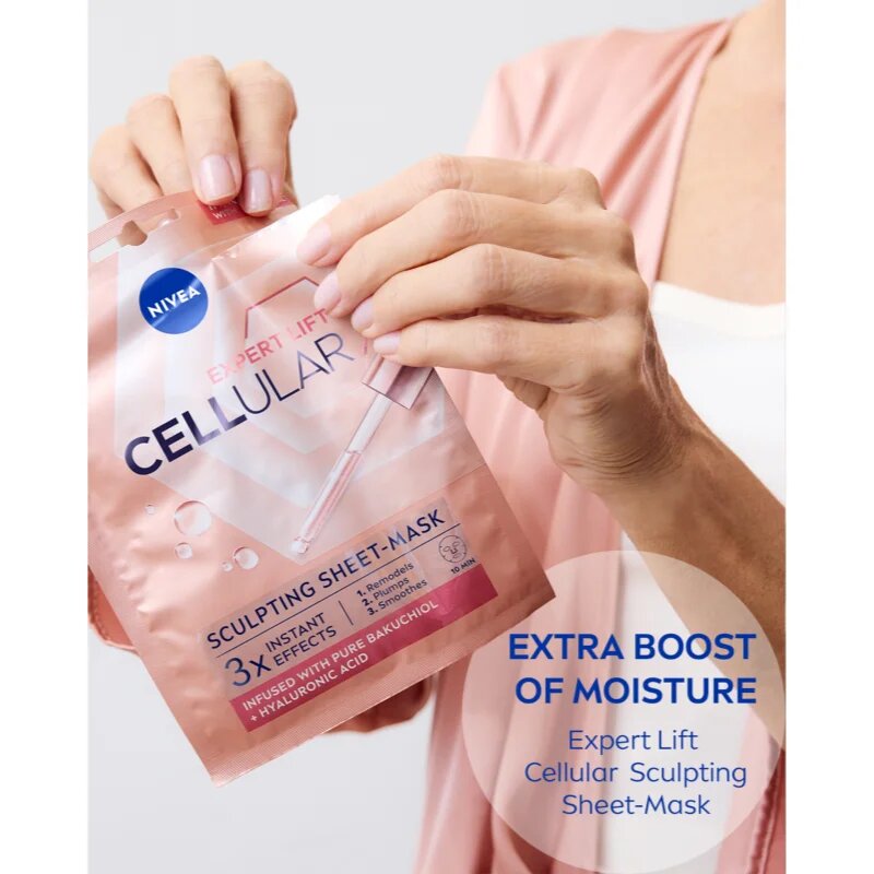 Nivea Cellular Expert Lift платнена маска попълващ бръчките 1 бр.
