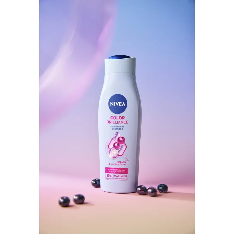 Nivea Color Brilliance грижовен шампоан за боядисана коса 250 мл.