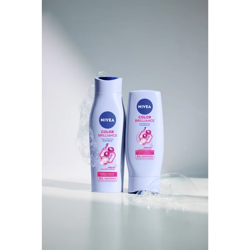 Nivea Color Brilliance грижовен шампоан за боядисана коса 250 мл.
