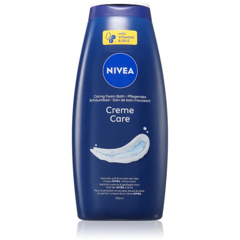 Nivea Creme Care кремообразна пяна за вана 750 мл.
