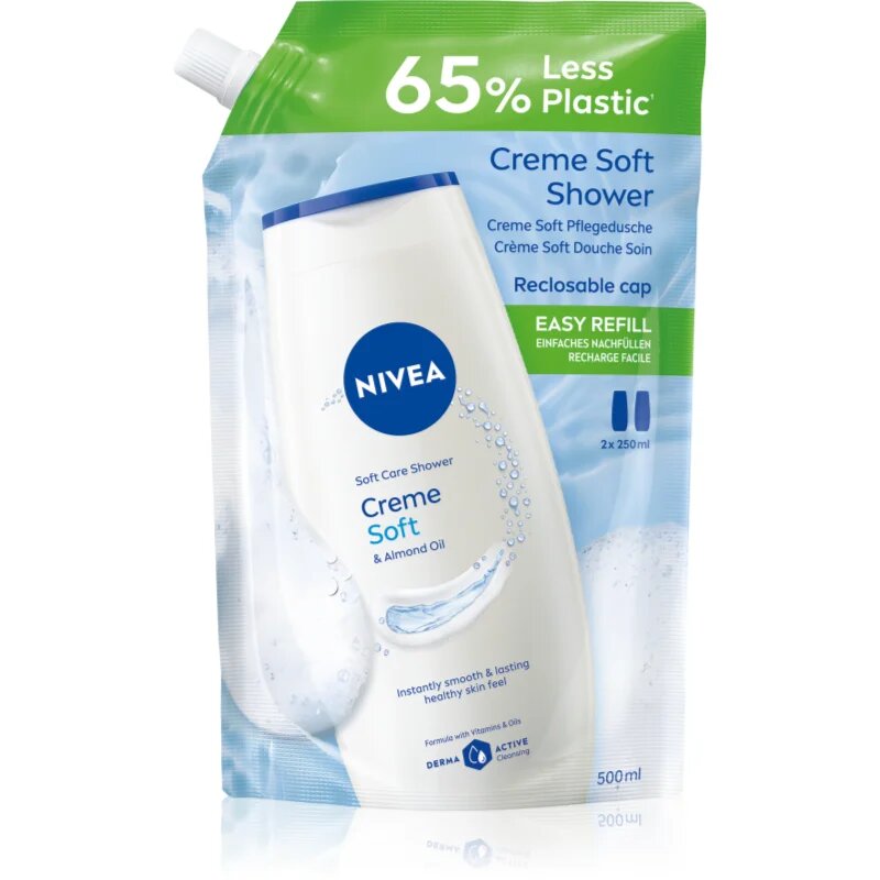 Nivea Creme Soft крем душ гел пълнител 500 мл.