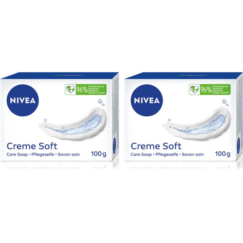Nivea Creme Soft твърд сапун изгодна опаковка