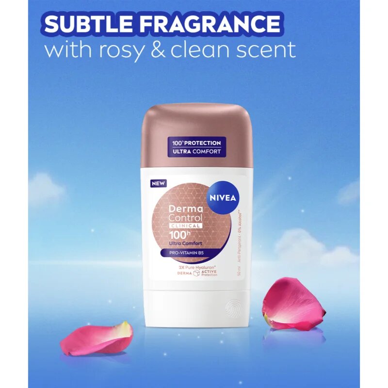 Nivea Derma Control Clinical Ultra Comfort твърд антиперспирант 50 мл.