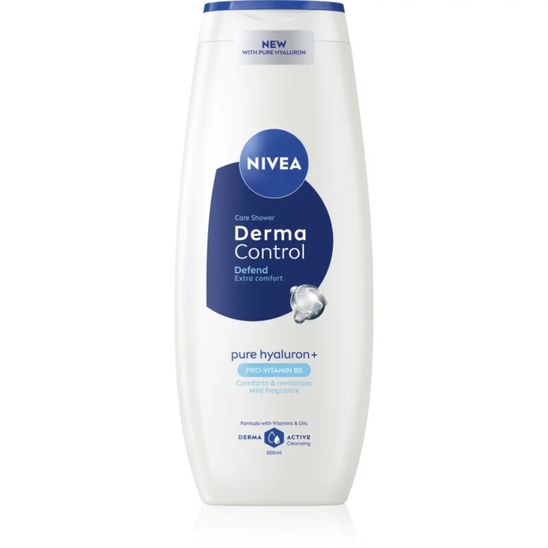 Nivea Derma Control Defend душ гел - грижа с хиалуронова киселина 500 мл.