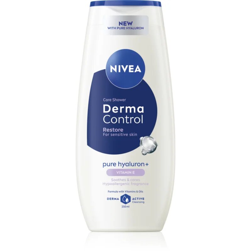 Nivea Derma Control Restore хидратиращ душ гел с хиалуронова киселина 250 мл.