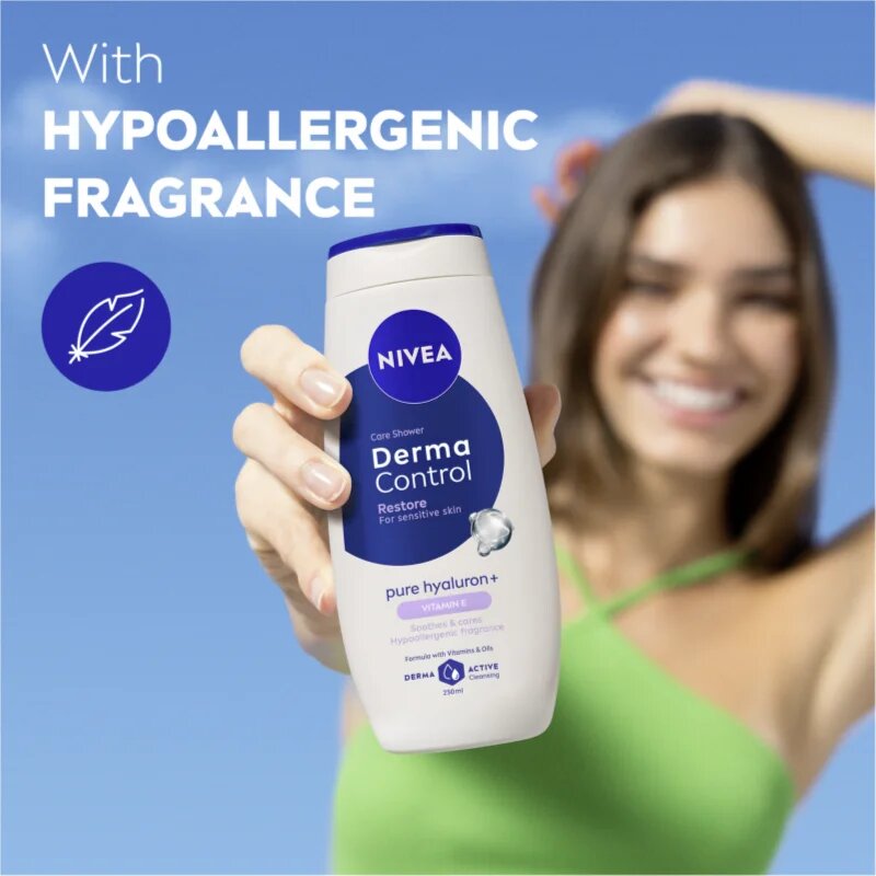 Nivea Derma Control Restore хидратиращ душ гел с хиалуронова киселина 250 мл.