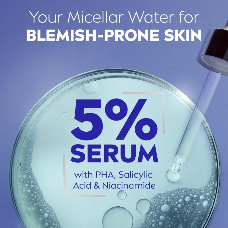 Nivea Derma Skin Clear почистваща мицеларна вода против несъвършенства на кожата 400 мл.