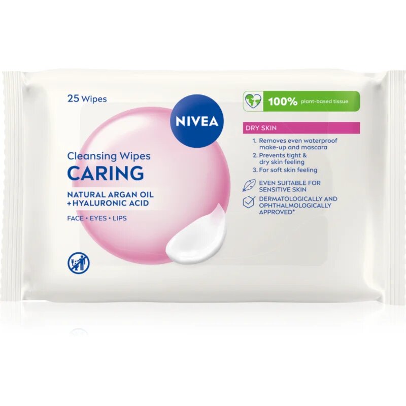 Nivea Face Cleansing фини почистващи кърпички с бадемово мляко 25 бр.