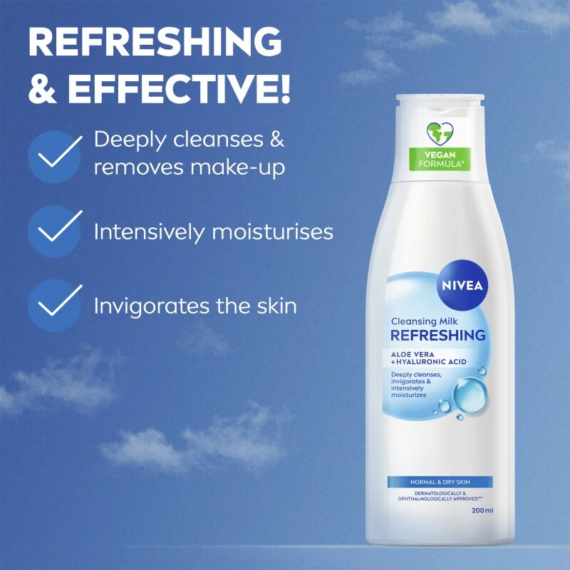 Nivea Face Cleansing почистващо мляко за тяло 200 мл.
