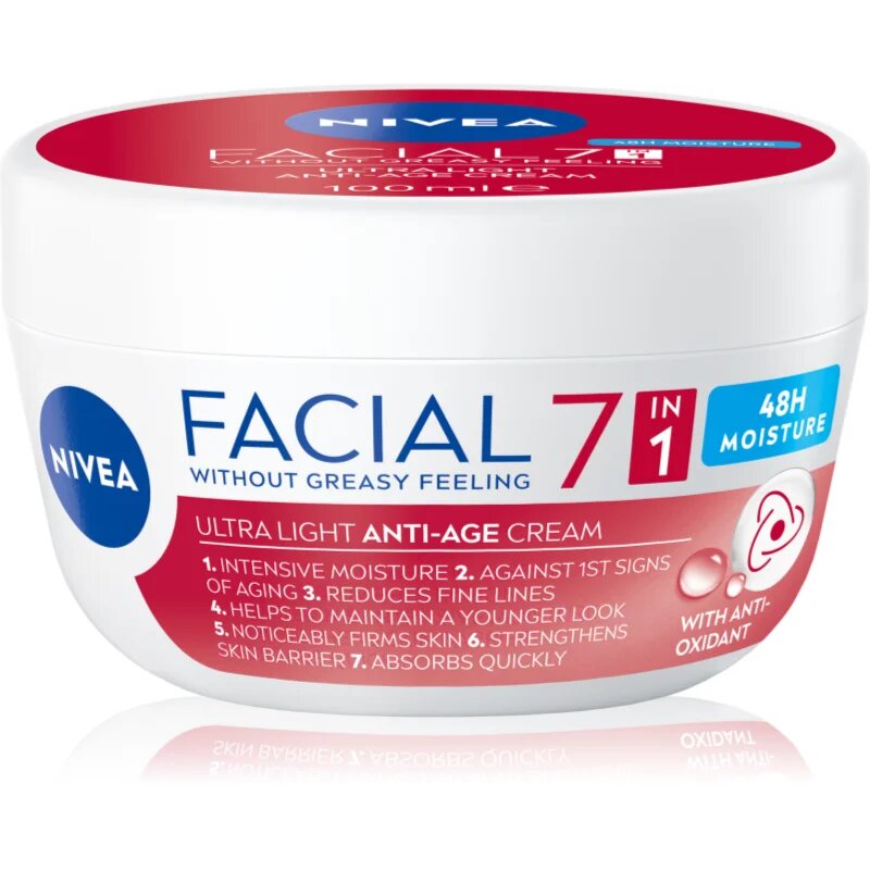 Nivea Facial Anti-Age крем против първи признаци на стареене 7 в 1 100 мл.