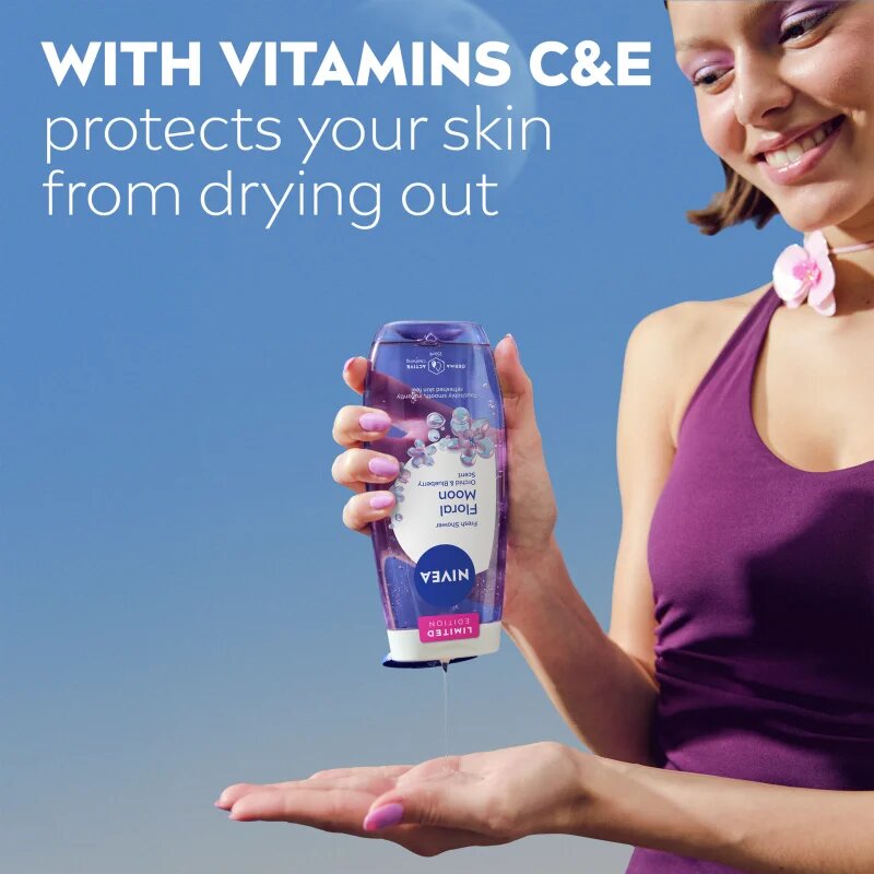 Nivea Floral Moon освежаващ душ гел лимитирано издание 250 мл.